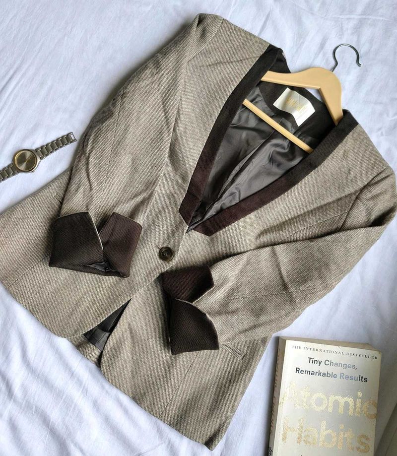 Vintage Brown Blazer Jacket