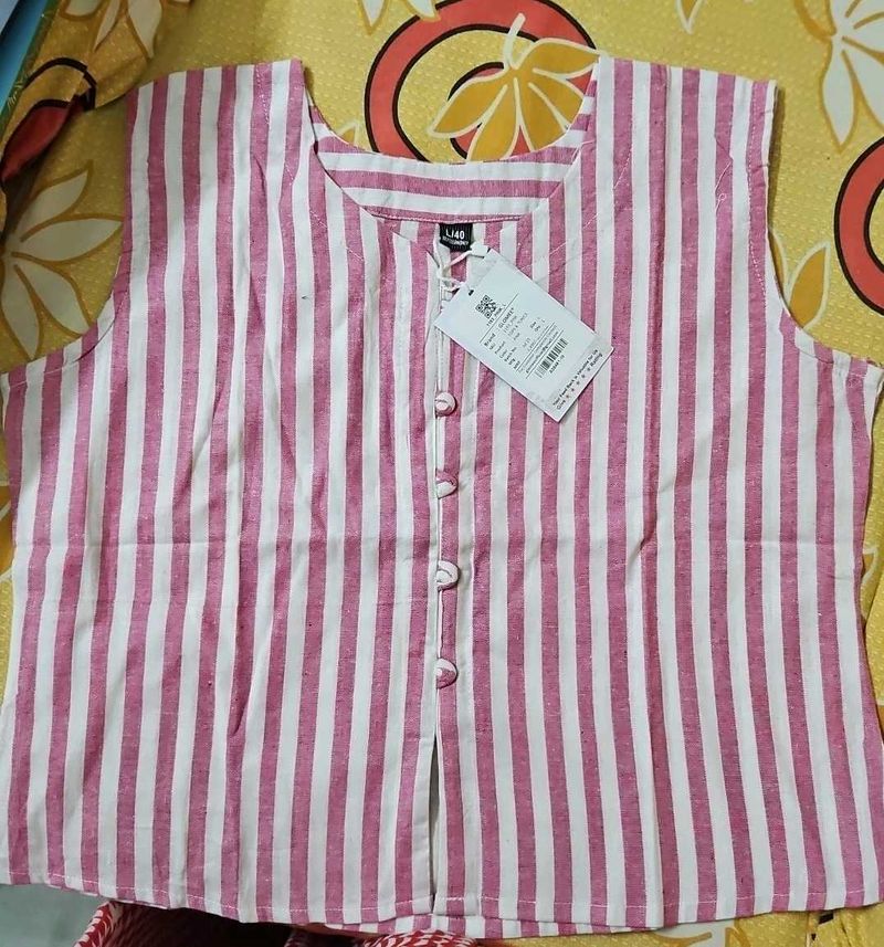 Striped Sleeveless Top