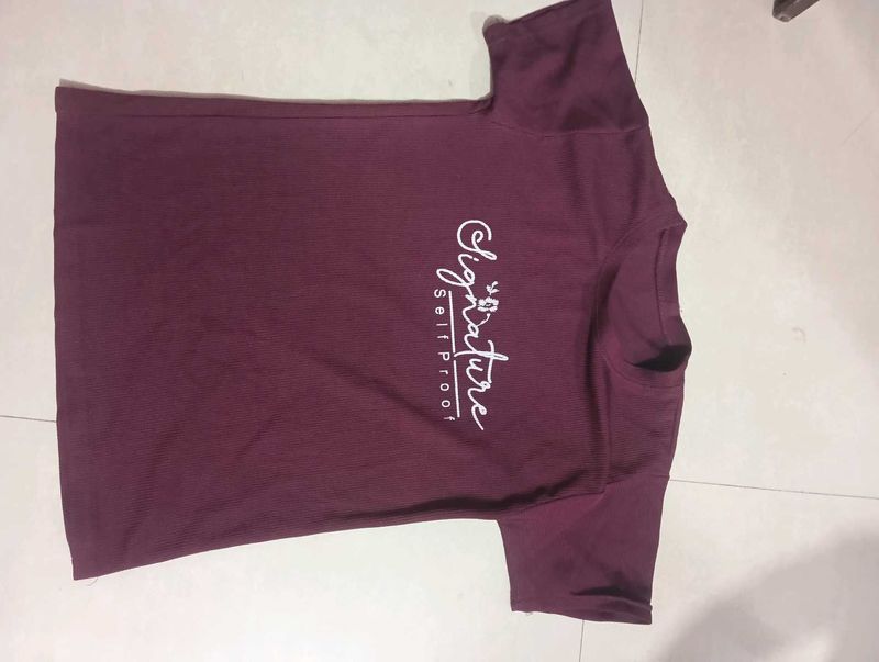 Burgundy Signature Tee