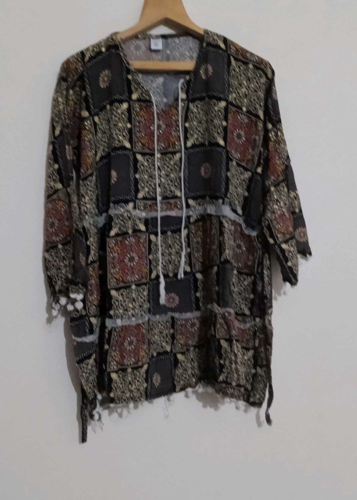 Boho Patchwork Top ✨🖤