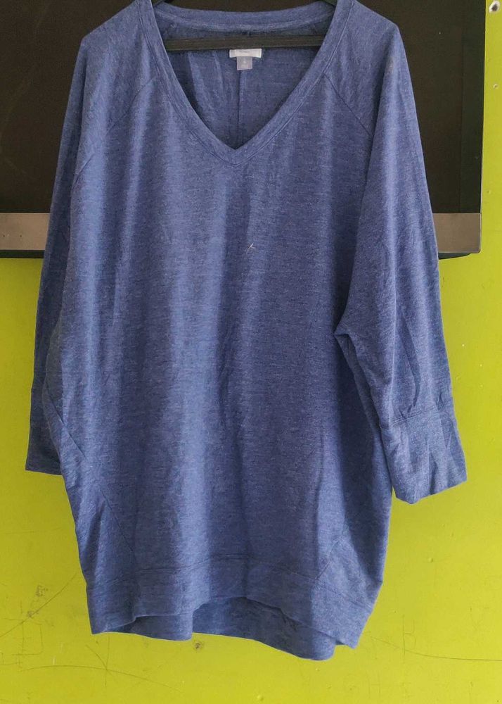 old navy Blue V-Neck Top