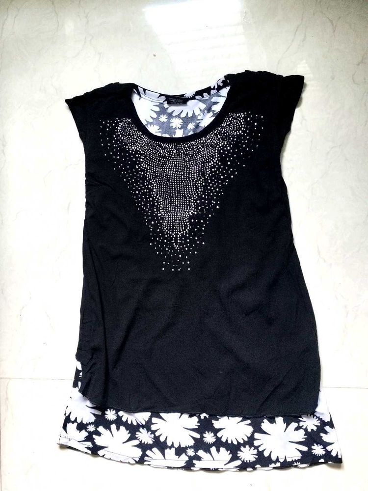 Black Embellished Top