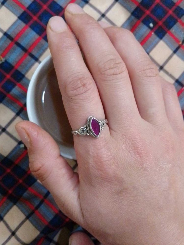 Elegant Silver Ring 925 With Stone