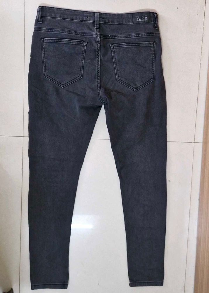 Dark Gray Slim Fit Jeans