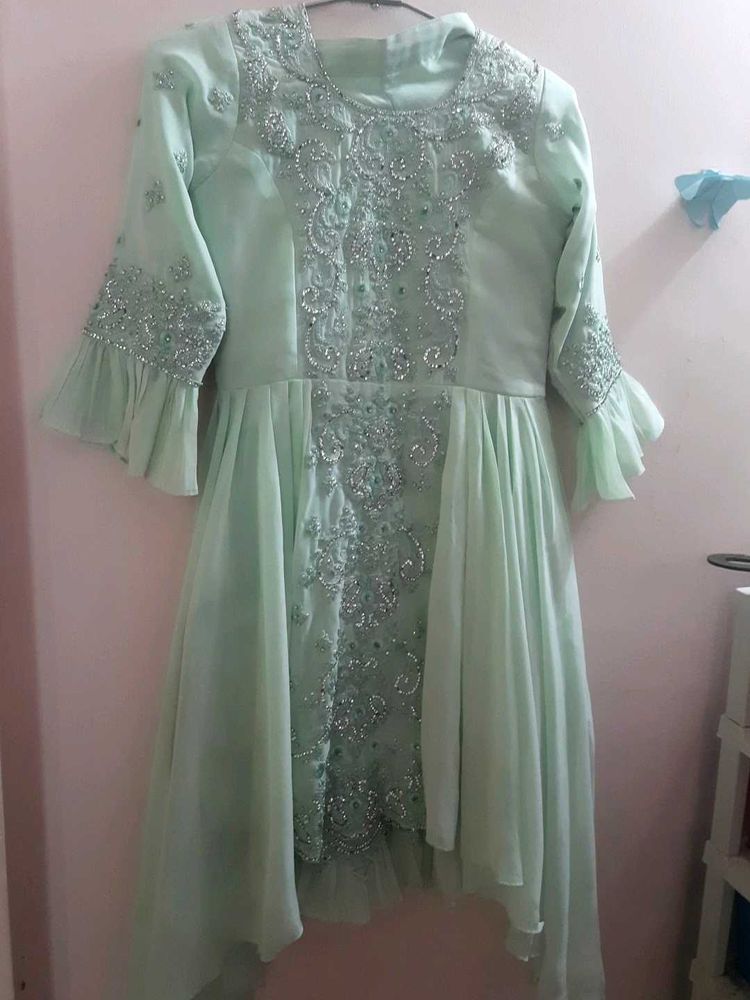 Elegant Mint Green Kurta Set