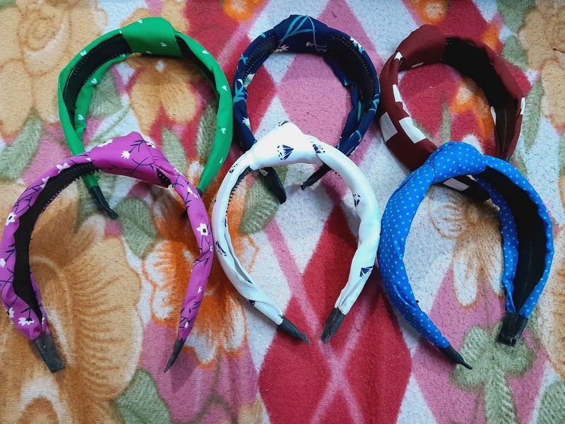 Multicolour Set Of 6 Hairbands