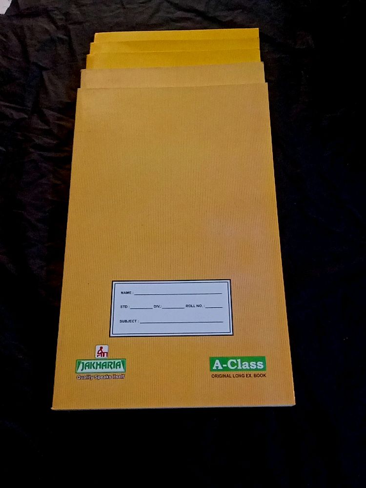 JAKHARIA Long 200pages Notebook (5 Pieces)