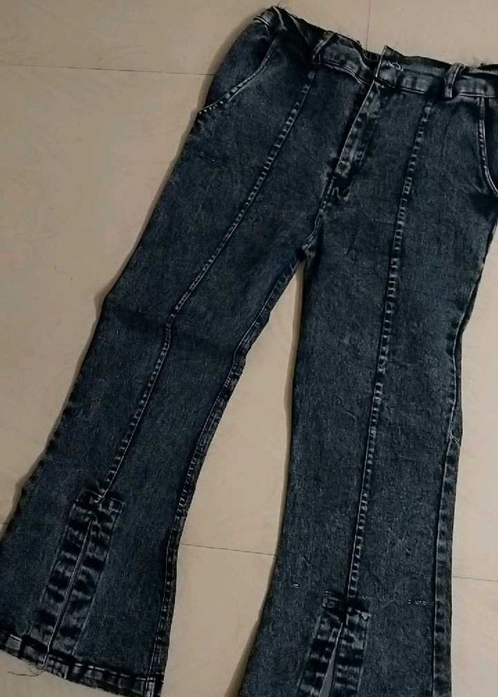 Flared Denim Jeans