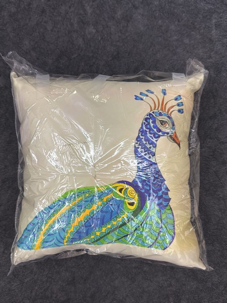 Brand New Cushion with Peacock