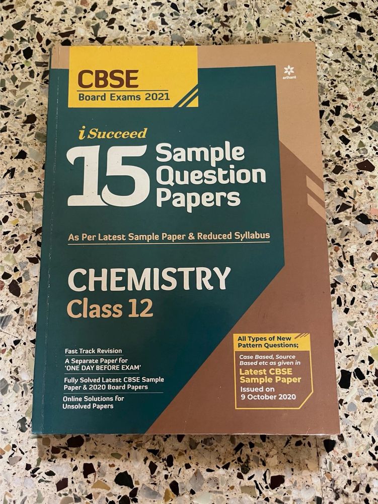 CBSE Class 12 Chemistry Sample Papers