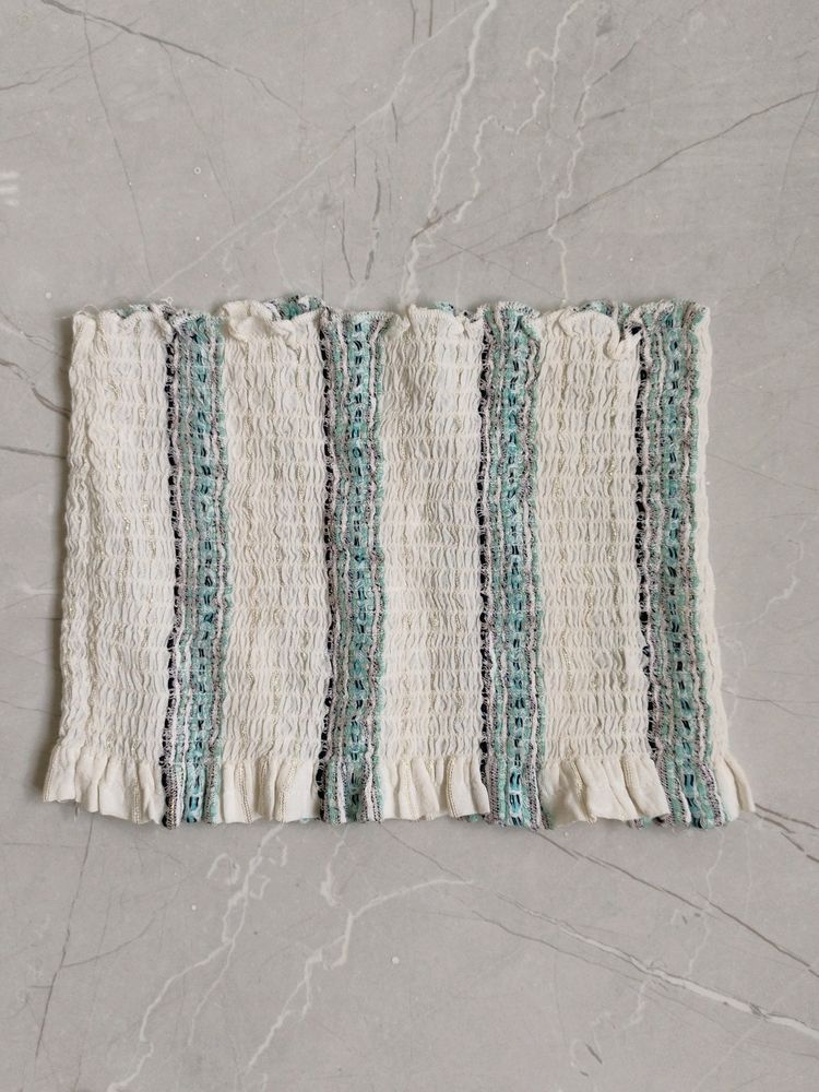 Off-white Smocked Tube Top