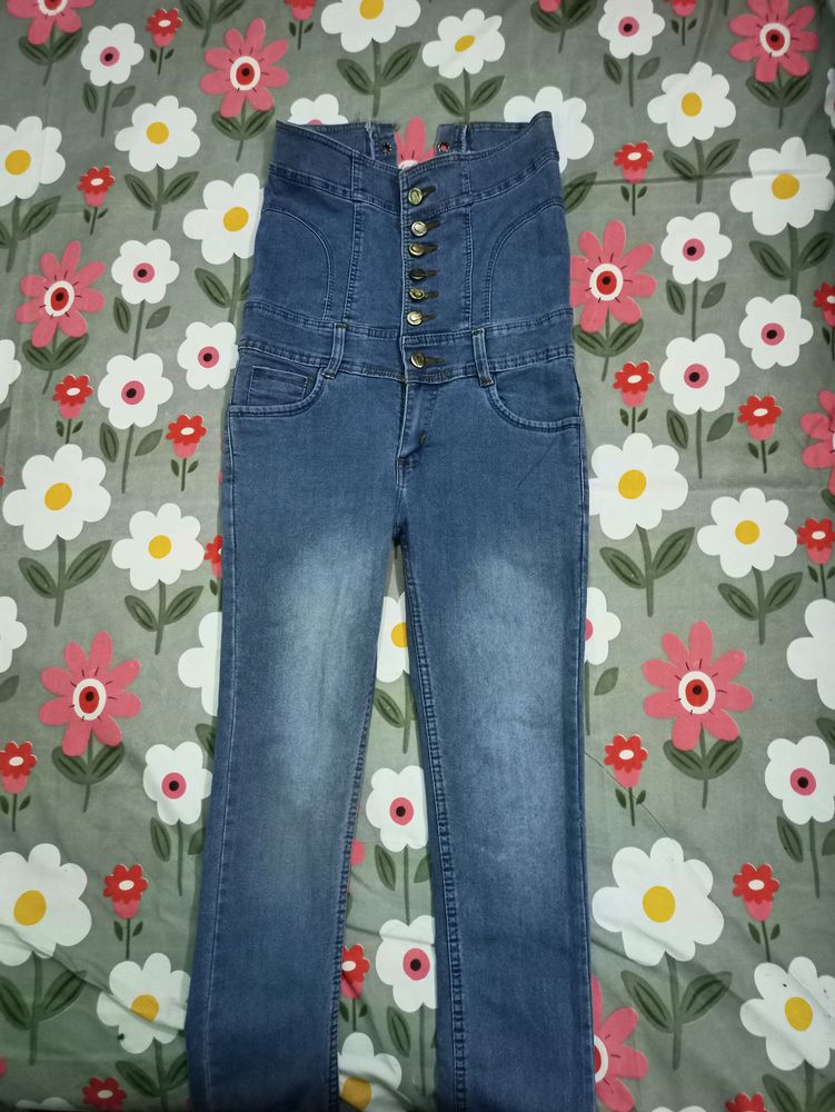 HIGH WAIST DENIM JEANS