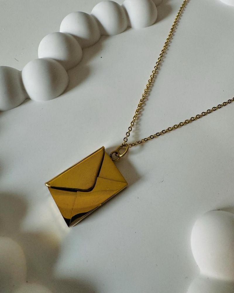 Envelope Pendant Necklace
