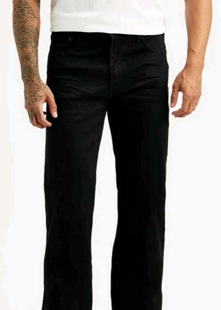 Black Straight Leg Jeans