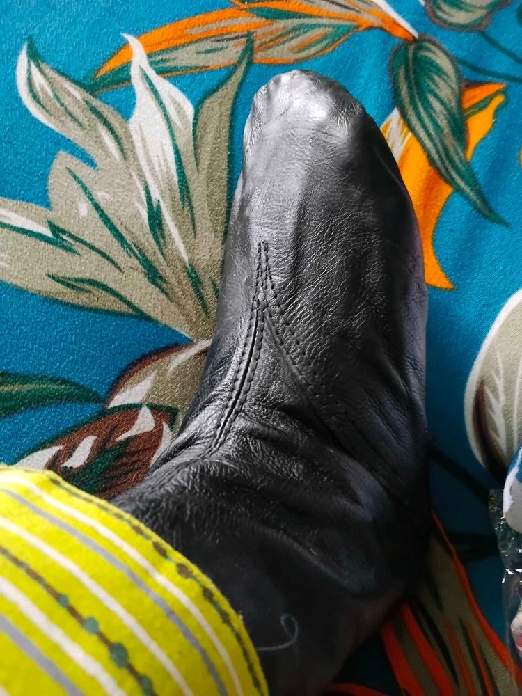 Black Leather socks winter