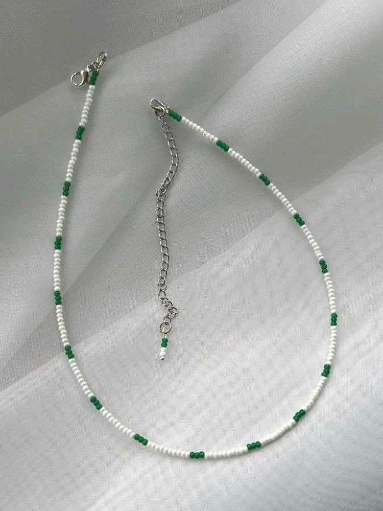 Beaded Green Necklace