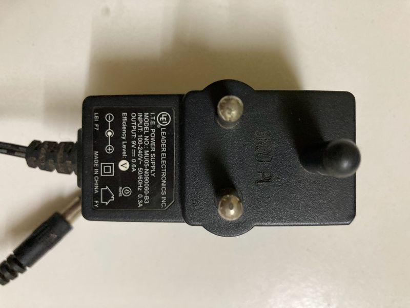 9V / .6A Power Adapter