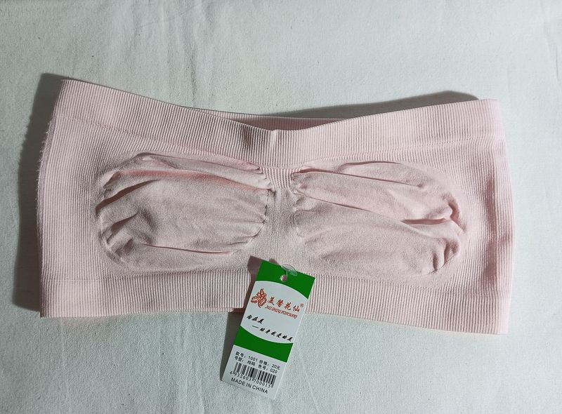 Non Padded Tube Bra - Light Pink
