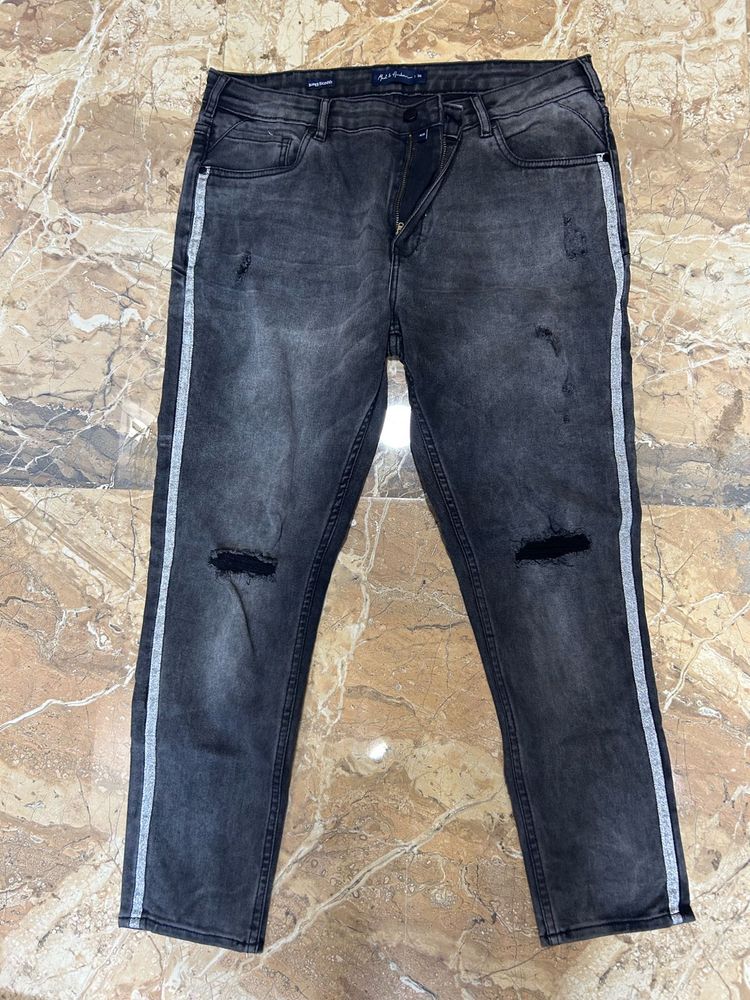 Grey Ripped Jeans