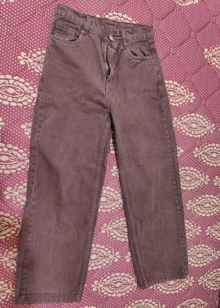 Brown Straight Leg Jeans