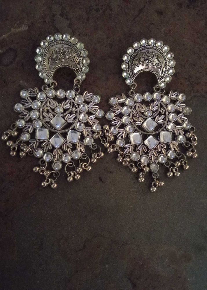 Silver Oxidised Jumki