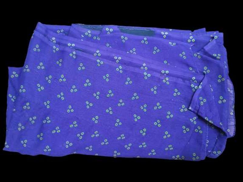 Blue Eye-catching saree for daily use or Donate