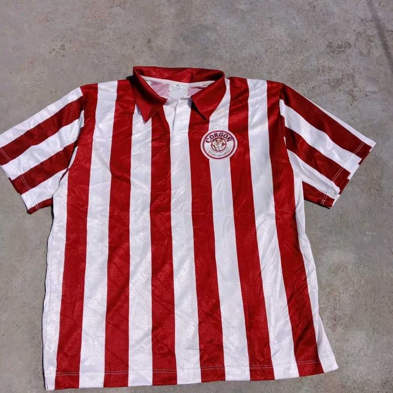 Vintage Corgon Striped Soccer Jersey
