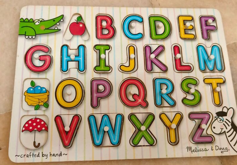 Melissa Dough Wooden Alphabet Board
