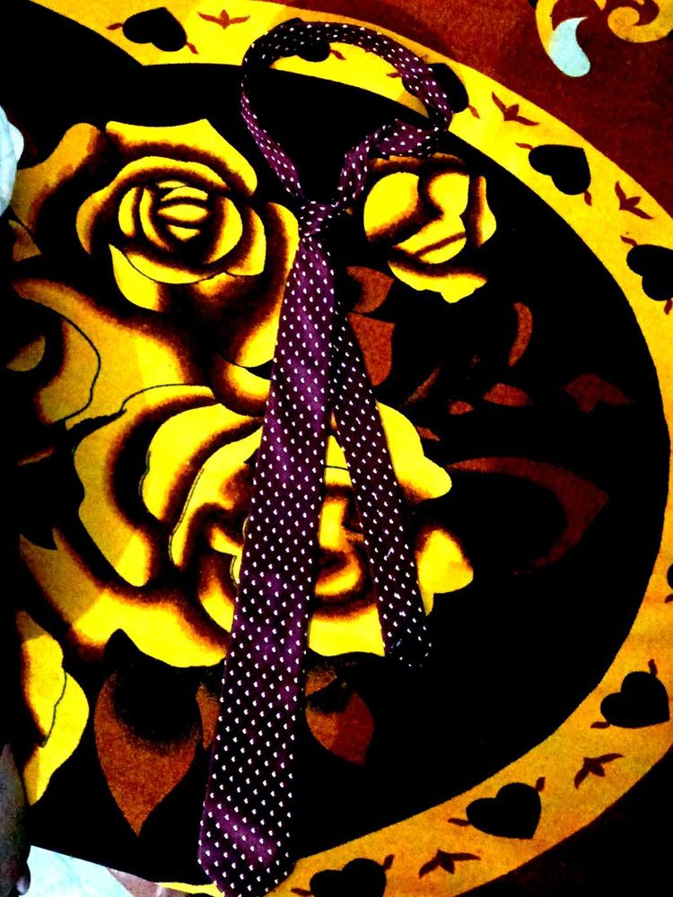 Polka Dot Purple Tie