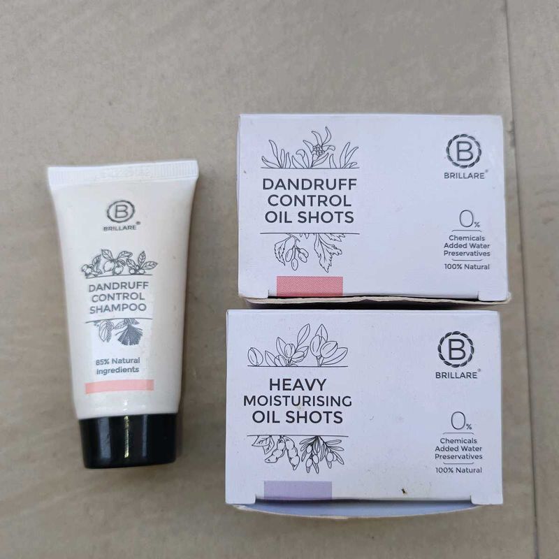 BRILLARE DANDRUFF CONTROL OIL SHOTS &amp; SHAMPOO