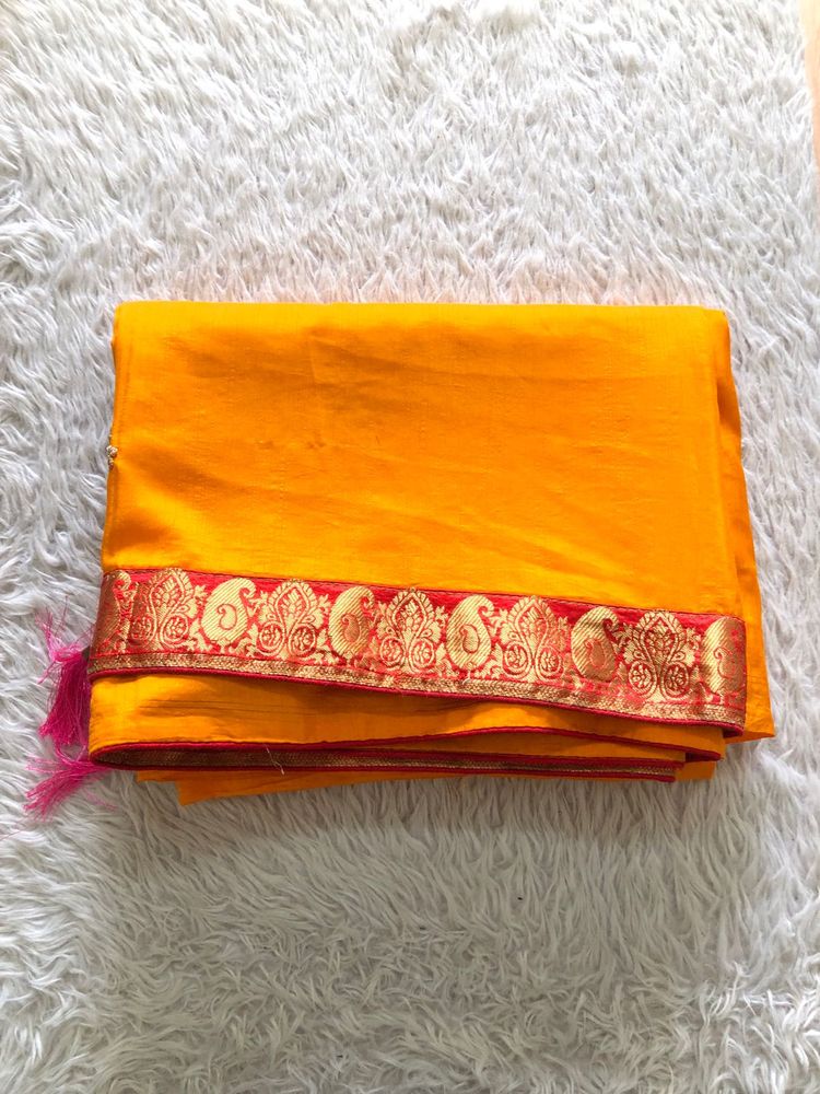 Golden Yellow Saree(Women’s)