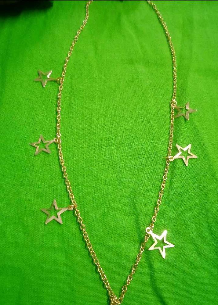Gold Star Charm Chain