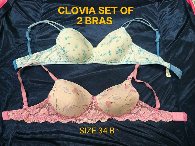 Set OF TWO CLOVIA Padded  BRA