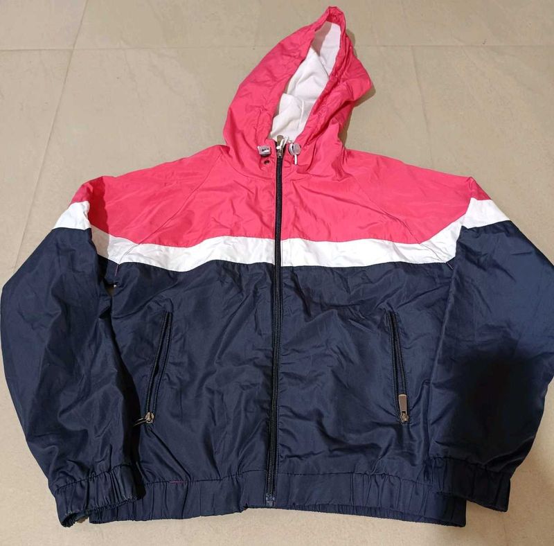 Color Block Windbreaker Jacket, M Size