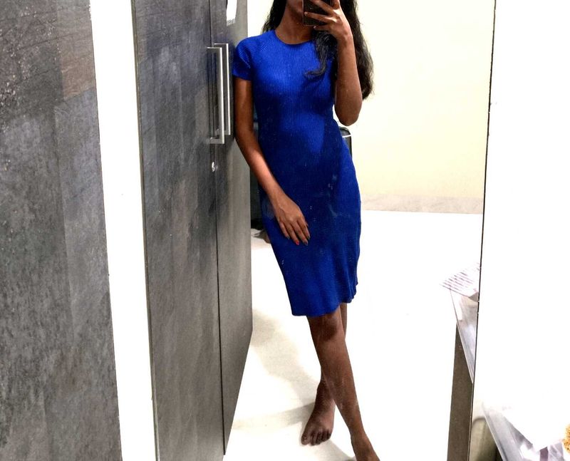 Blue Bodycon Dress