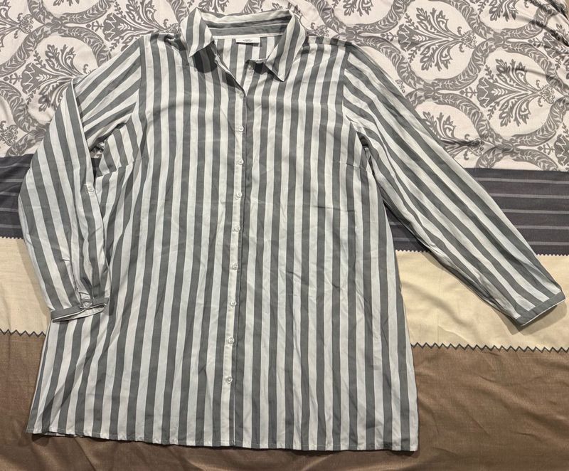 NEVER USED Long Striped Shirt