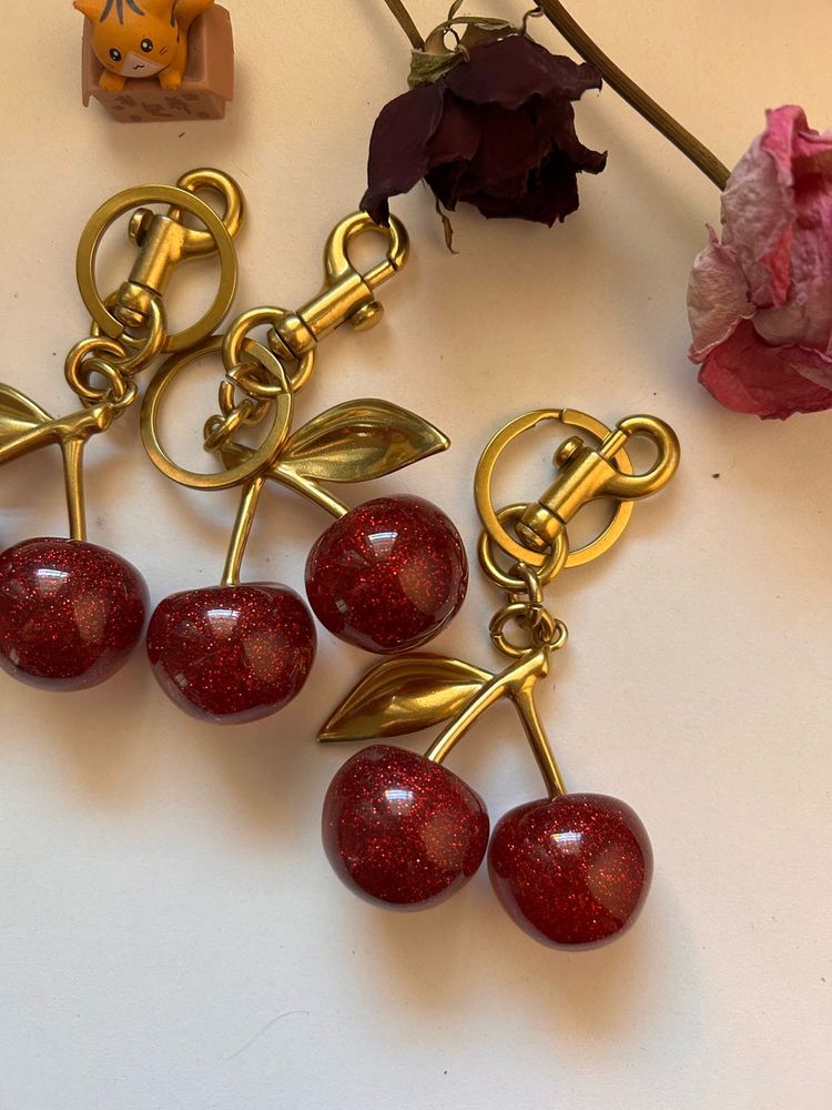 Coach Cherry Keychain 🍒