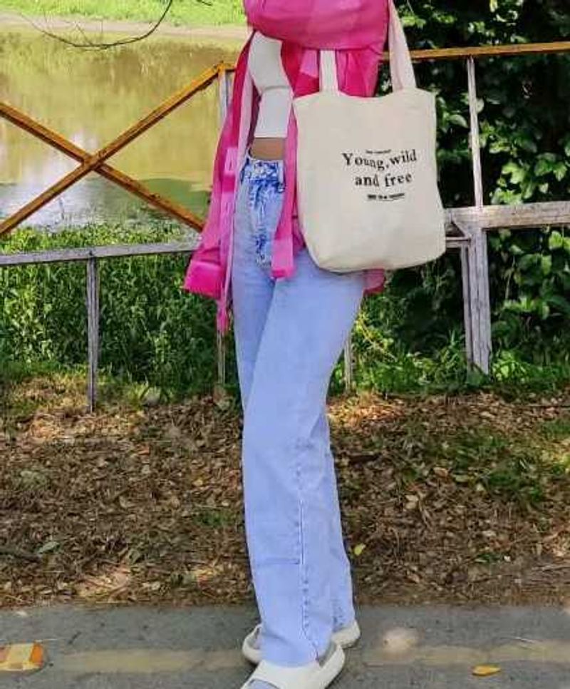 Straight Light Blue High Waisted Jeans