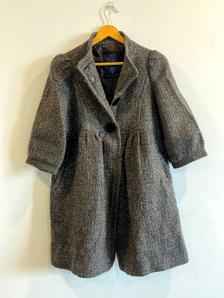 Overcoat with Unique Sleeves and Silhouette