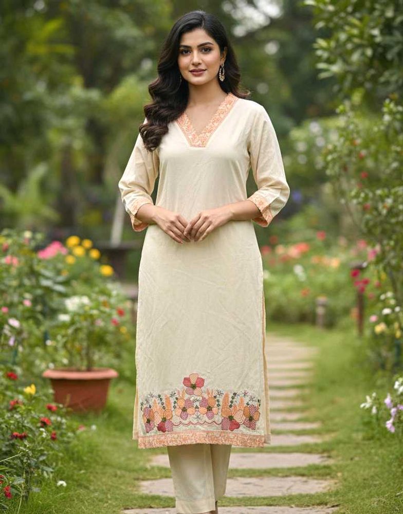 Elegant Embroidered Kurta Set