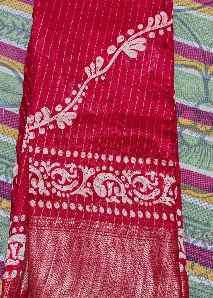 Elegant Red Saree