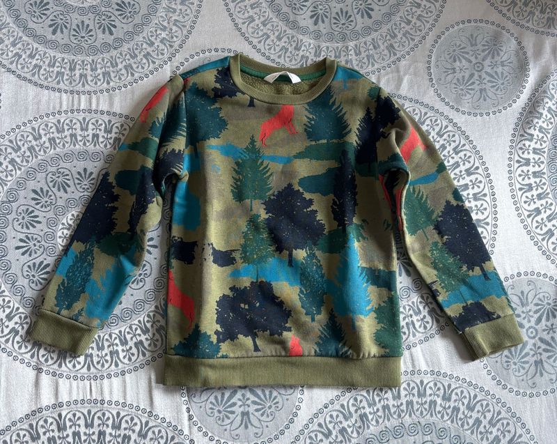 M&amp;S Camo Kids' Sweatshirt