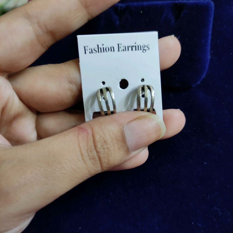 Oxidised Girls Studs