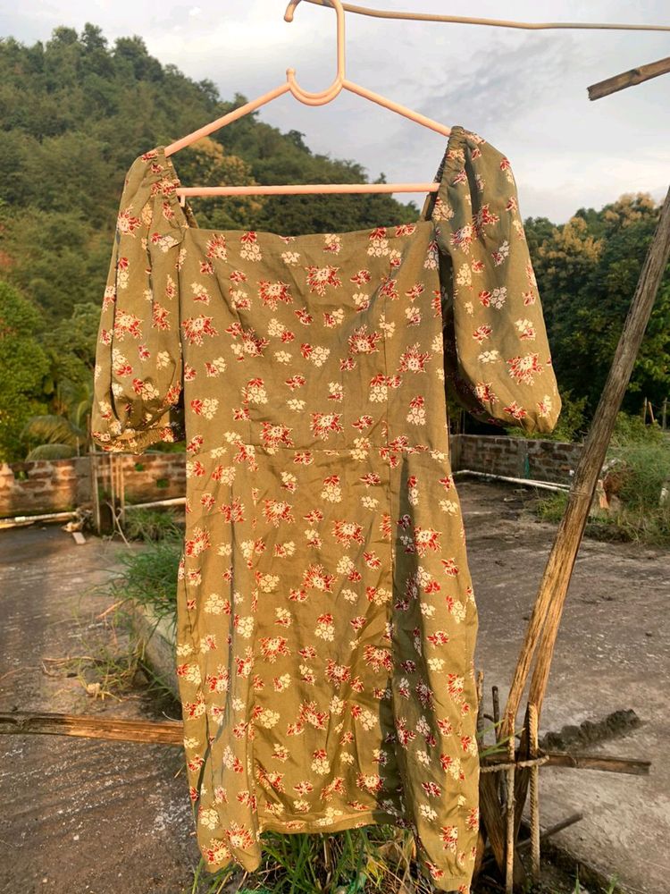 Olive Green Dress