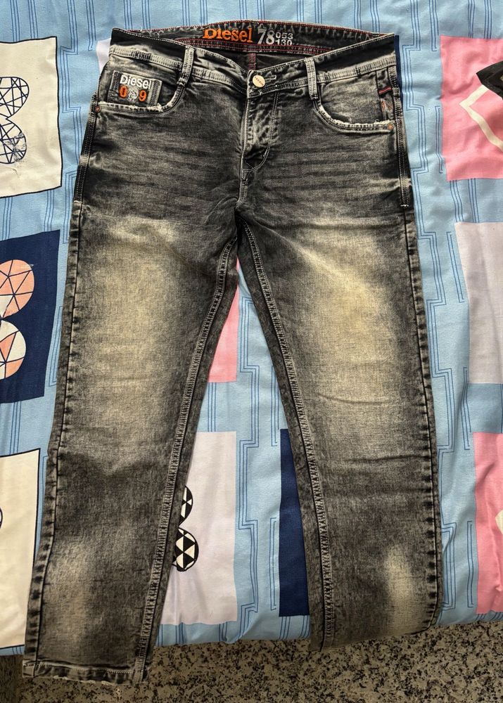 Diesel Gray Wash Jeans