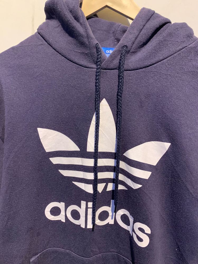 Adidas Orignals Blue Logo Hoodie