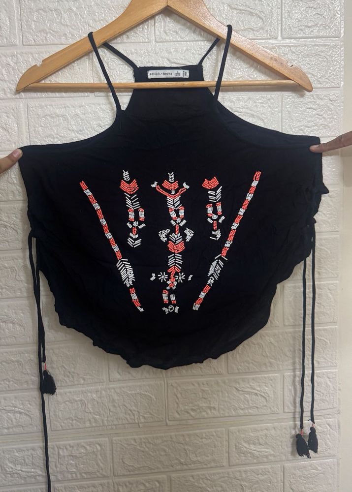 Black Halter Top