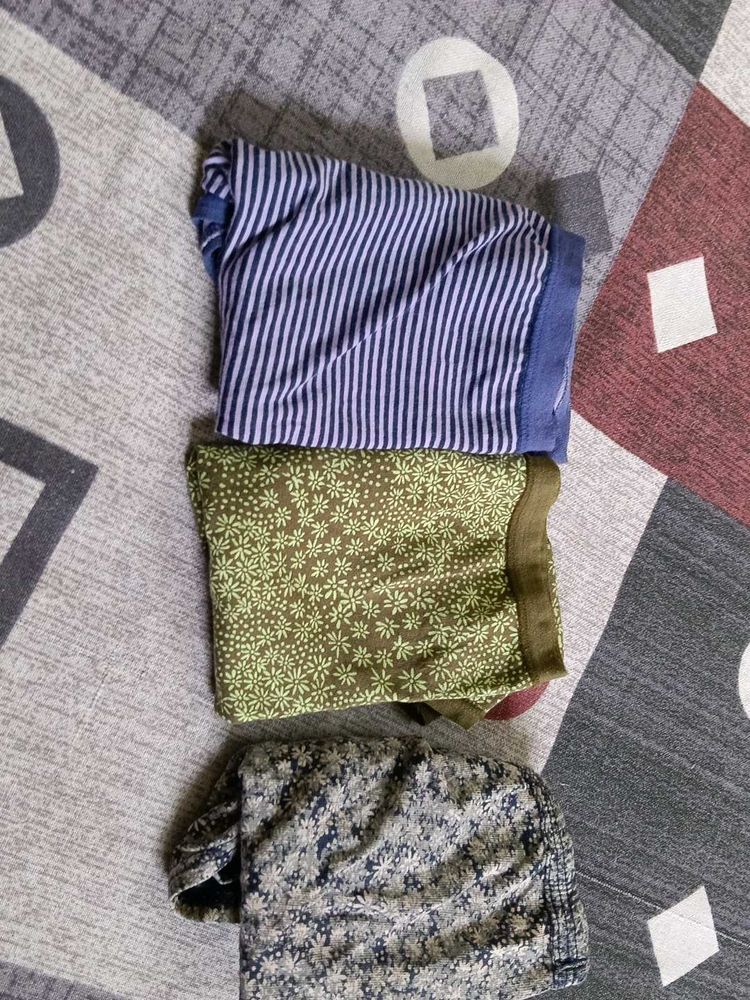combo of three used briefs