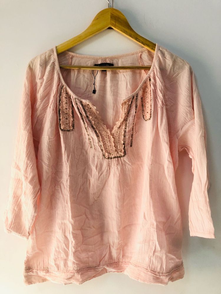 Boho Embroidered Top