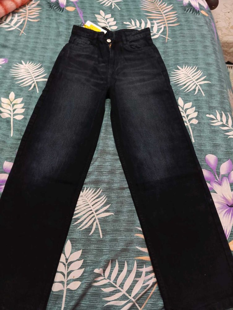 Dark Wash Wide Leg Jeans